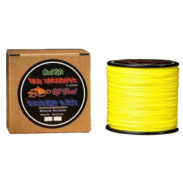 MAD KATZ Neon 9 Strand Braided Fishing Line