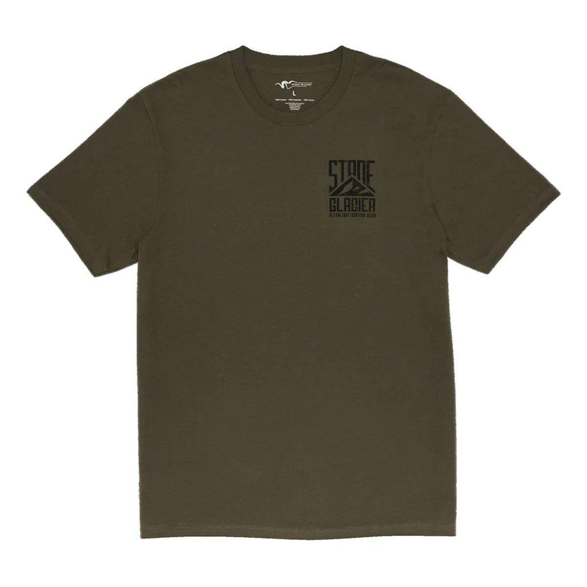 Men's Stone Glacier Lockup Mountain T-Shirt - Stone Glacier