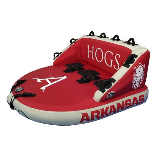 Collegiate Waves Arkansas Razorbacks The Coach Sofa 3-Person Towable Tube - Primary Image
