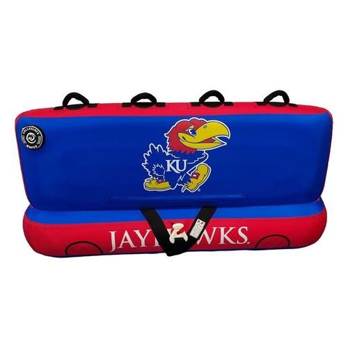 Collegiate Waves Kansas Jayhawks The Coach Sofa 3-Person Towable Tube - Primary Image
