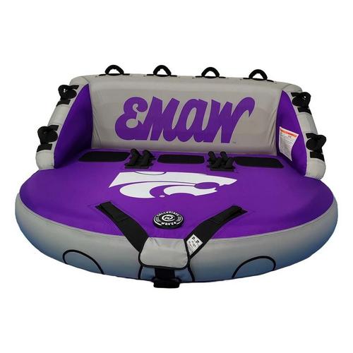 Collegiate Waves Kansas State Wildcats The Coach Sofa 3-Person Towable Tube - Primary Image