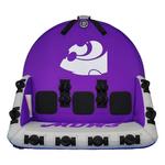 Collegiate Waves Kansas State Wildcats The Coach Sofa 3-Person Towable Tube - Thumbnail 6 of 8