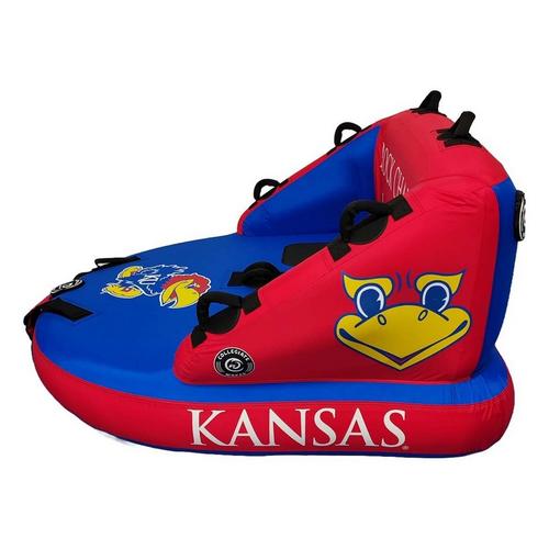 Collegiate Waves Kansas Jayhawks The Captain Sofa 2-Person Towable Tube - Primary Image