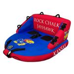 Collegiate Waves Kansas Jayhawks The Captain Sofa 2-Person Towable Tube - Thumbnail 4 of 8