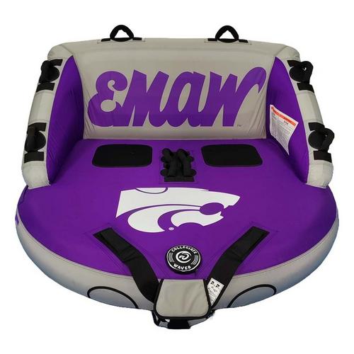 Collegiate Waves Kansas State Wildcats The Captain Sofa 2-Person Towable Tube - Primary Image