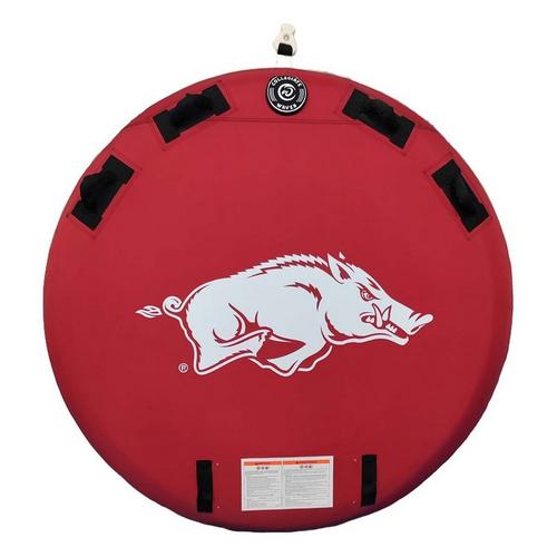 Collegiate Waves Arkansas Razorbacks The Rookie Round 2-Person Towable Tube - Primary Image