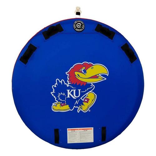 Collegiate Waves Kansas Jayhawks The Rookie Round 2-Person Towable Tube - Primary Image