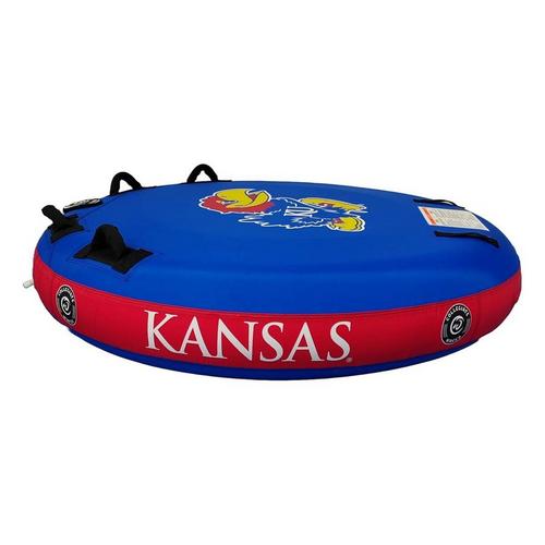 Collegiate Waves Kansas Jayhawks The Rookie Round 2-Person Towable Tube - Primary Image