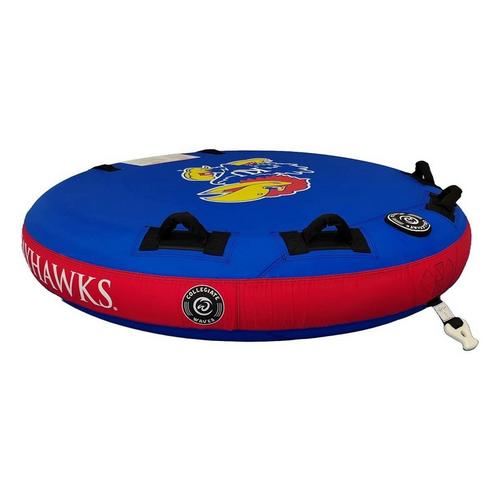 Collegiate Waves Kansas Jayhawks The Rookie Round 2-Person Towable Tube - Primary Image