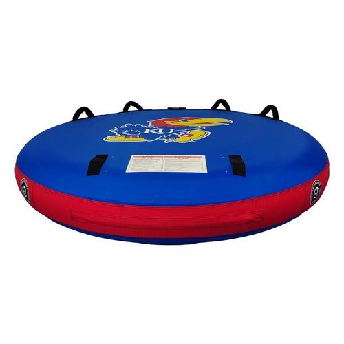 Collegiate Waves Kansas Jayhawks The Rookie Round 2-Person Towable Tube - Primary Image