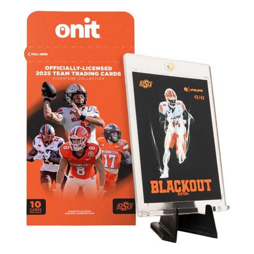 2025 Onit Athlete Oklahoma State Cowboys Football Trading Card Single Pack - Primary Image