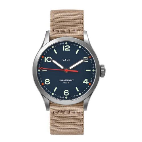 Men's VAER WATCHES C5 Design Navy Solar Watch - Primary Image