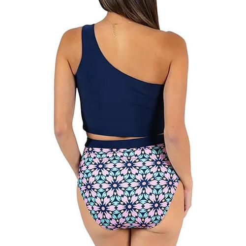 Women's Janela Bay Single Shoulder Swim Tankini - Primary Image