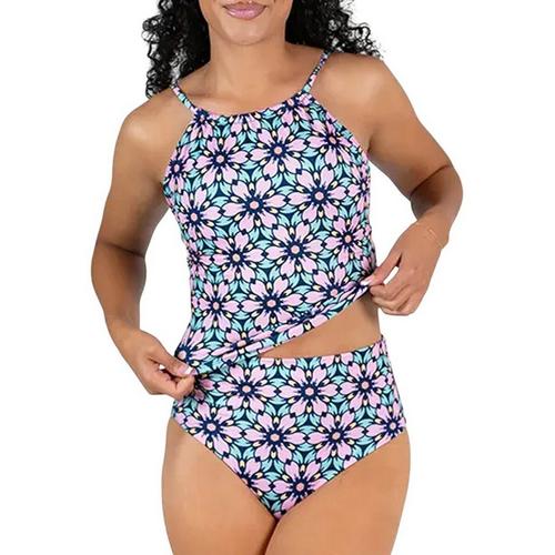 Women's Janela Bay High Neck Swim Tankini - Primary Image