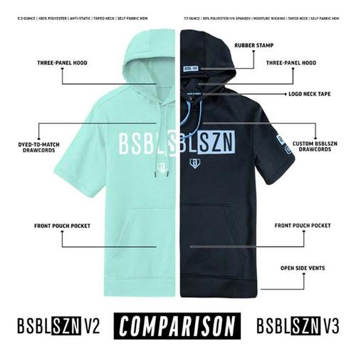 Men's Baseball Lifestyle 101 BSBL-SZN Short Sleeve V3 Hoodie - Primary Image