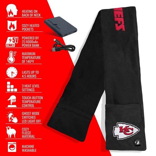 ActionHeat Kansas City Chiefs 5V Battery Heated Scarf - Primary Image