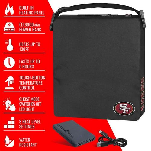 ActionHeat San Fransisco 49ers 5V Battery Heated Seat Cushion - Primary Image