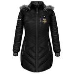 ActionHeat Women's Minnesota Vikings 5V Long Puffer Battery Heated Jacket - Thumbnail 1 of 3
