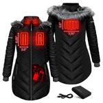 ActionHeat Women's Minnesota Vikings 5V Long Puffer Battery Heated Jacket - Thumbnail 3 of 3