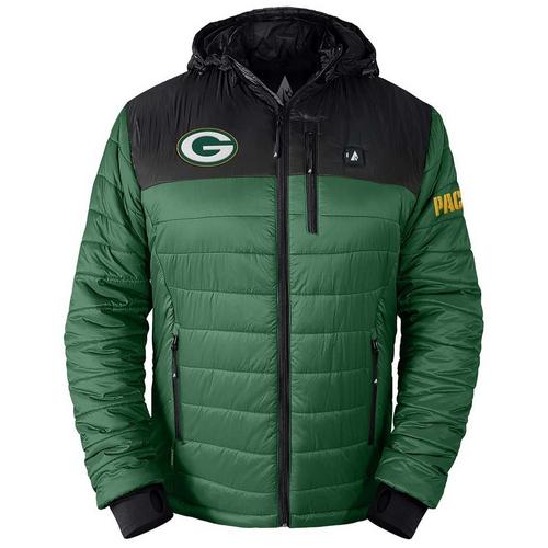 ActionHeat Green Bay Packers 5V Puffer Battery Heated Team Color Jacket - Primary Image