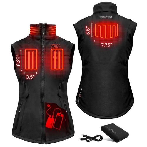 ActionHeat Women's Chicago Bears 5V Softshell Battery Heated Vest - Primary Image
