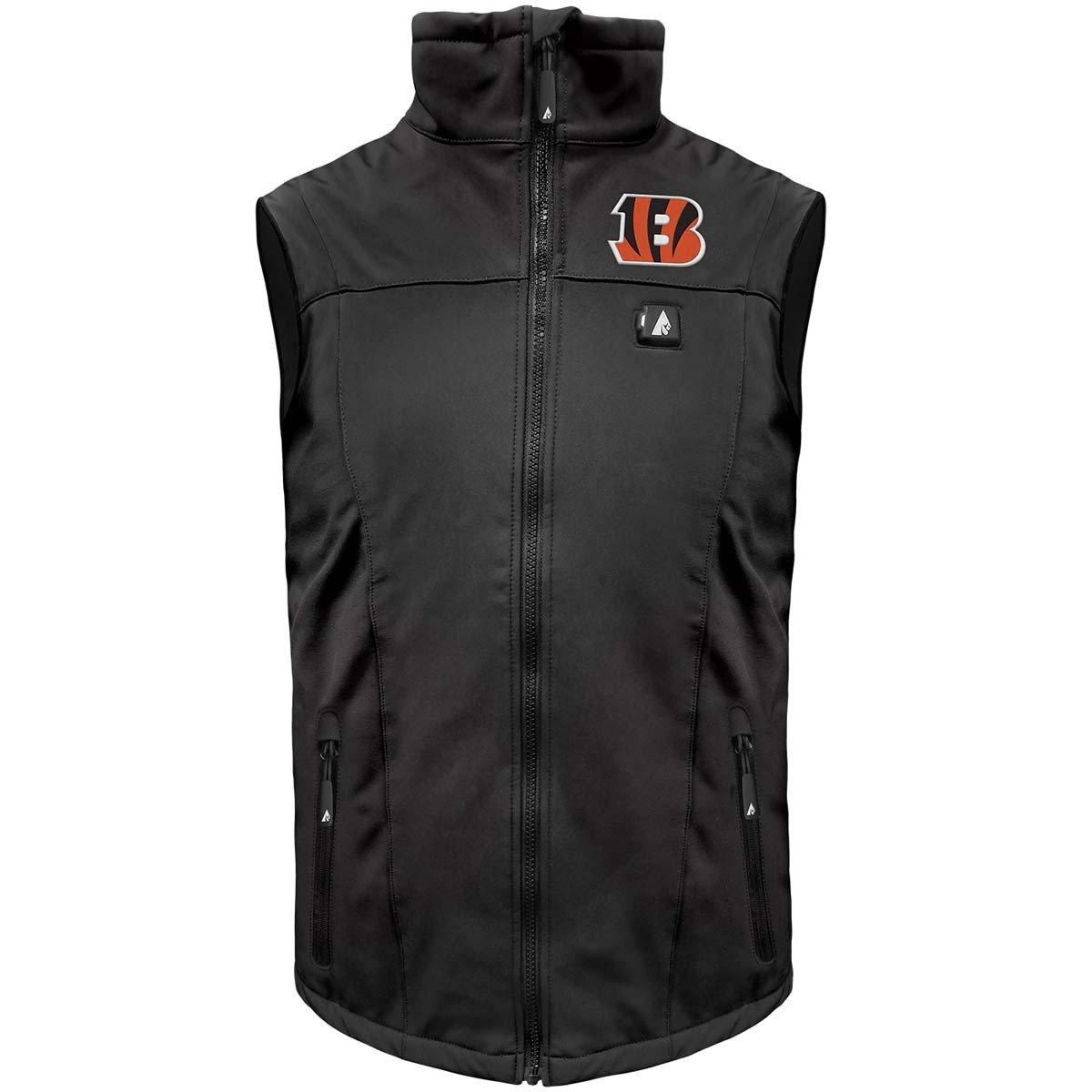 ActionHeat Menâs Cincinnati Bengals 5V Softshell Battery Heated Vest