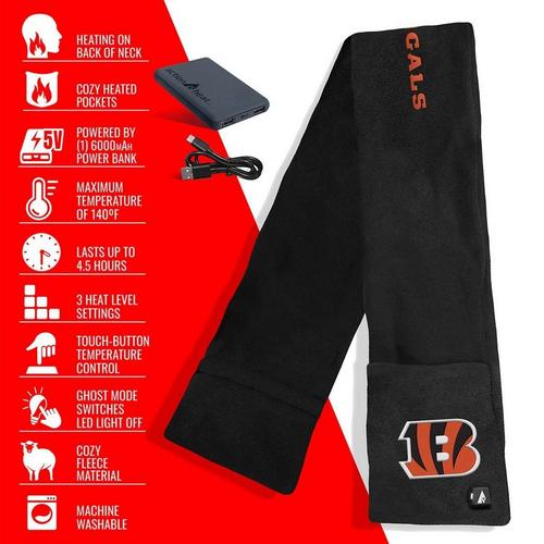 ActionHeat Cincinnati Bengals 5V Battery Heated Scarf - Primary Image