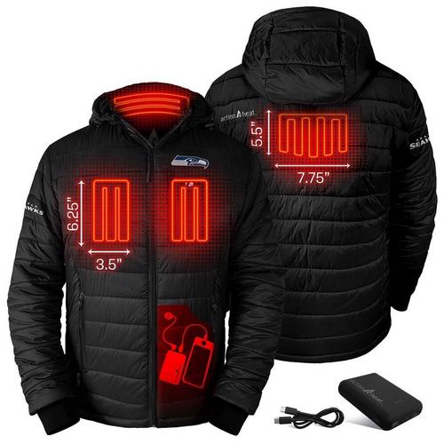 ActionHeat Seattle Seahawks 5V Puffer Battery Heated Jacket - Primary Image