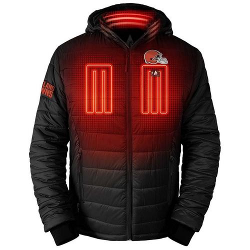 ActionHeat Cleveland Browns 5V Puffer Battery Heated Jacket - Primary Image