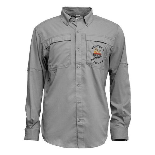 Men's M.A. Apparel Quail Forever Long Sleeve Button Up with Chapter Name Fishing Shirt 3 Pack - Primary Image