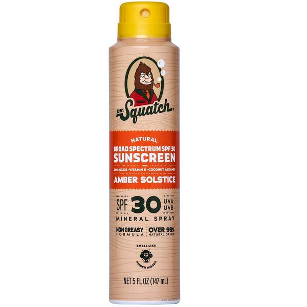 Dr. Squatch Amber Solstice SPF 30 Spray Sunscreen