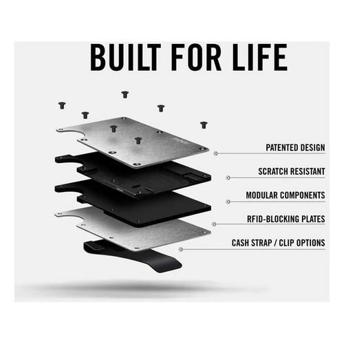 Ridge Aluminum Cash Strap Wallet Celeste