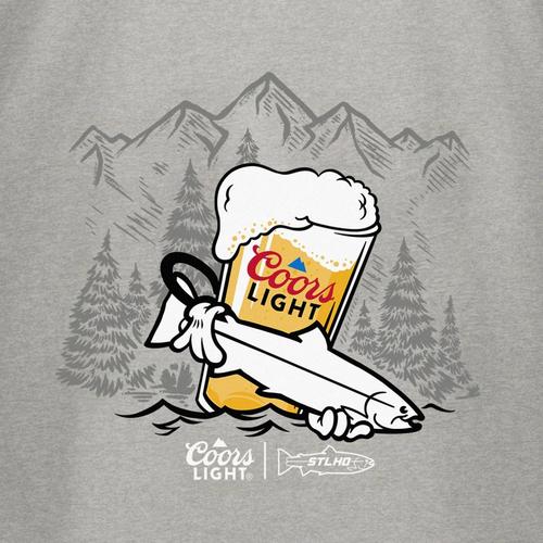Men's STLHD STLHD X Coors Light Foam Dome Fly Fishing T-Shirt - Primary Image
