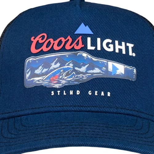 STLHD Gear STLHD X Coors Light Bottlescape Trucker Snapback Hat - Primary Image