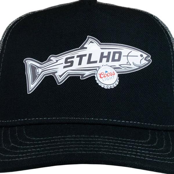 STLHD Gear STLHD X Coors Light Bottlescape Trucker Fly Fishing Snapback Hat