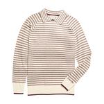 Women's Draw and Fade Carter Stripe Long Sleeve Polo - Thumbnail 1 of 4