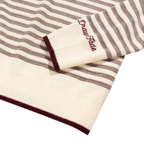 Women's Draw and Fade Carter Stripe Long Sleeve Polo - Primary Image