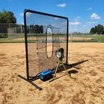 BATA 7ft x 7ft Universal Pitching Machine Protective Square Screen - Thumbnail 1 of 5