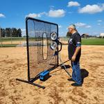 BATA 7ft x 7ft Universal Pitching Machine Protective Square Screen - Thumbnail 2 of 5