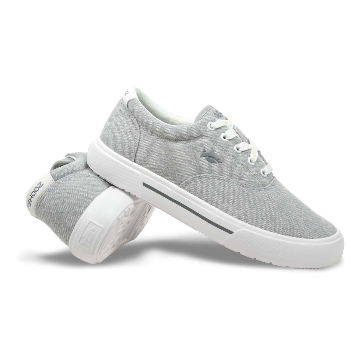 Fishooz Women's Sunwashed Lace Grey/White Shoes SUN-WLC-GRY-W in Gray, 10