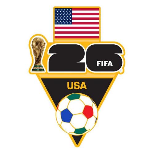 Logo Brands 2026 FIFA World Cup American Flag Pin - Primary Image