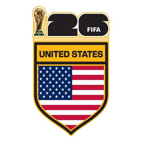 Logo Brands 2026 FIFA World Cup American Flag Magnet - Primary Image