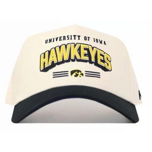 NO RIVALS Iowa Hawkeyes Letterman Adjustable Hat - Primary Image