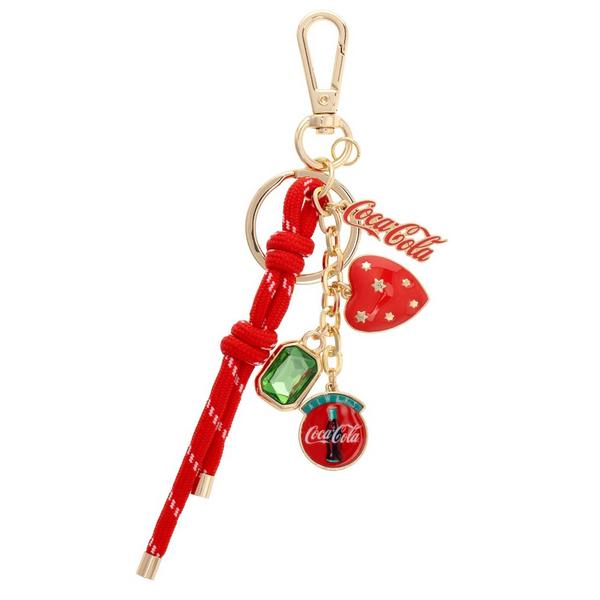 Canvas Style Coca-Cola Cluster Keychain
