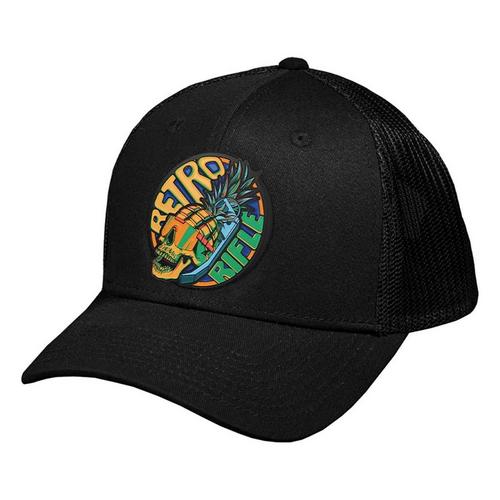 Retro Rifle Numb Skull Snapback Hat - Primary Image