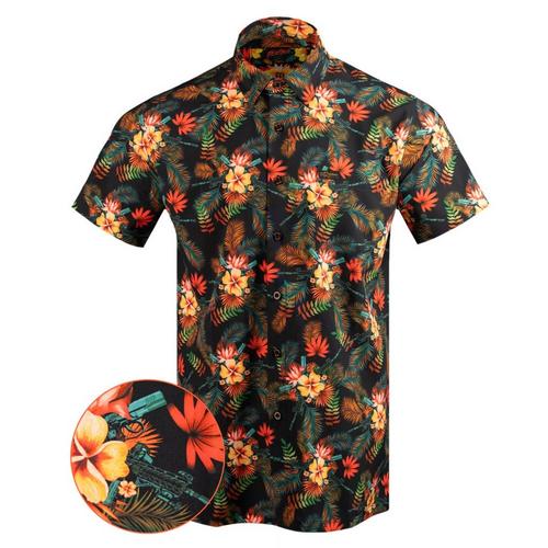 Men's Retro Rifle Tropics Button Up Shirt - Primary Image