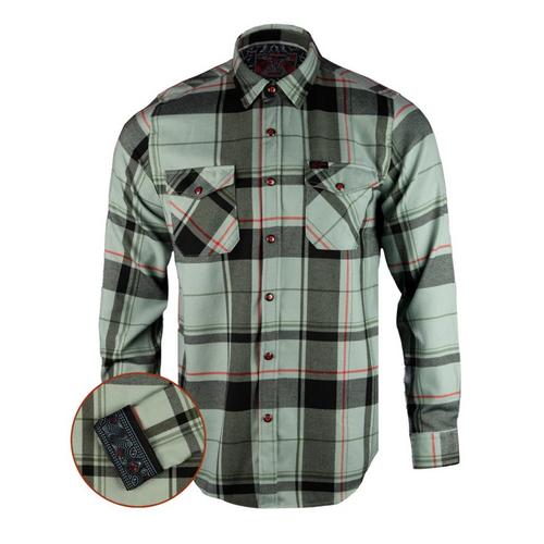 Men's Retro Rifle Respeto Long Sleeve Flannel - Primary Image