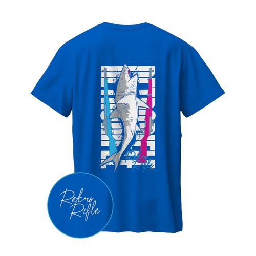 Men's Retro Rifle Shark T-Shirt - Primary Image