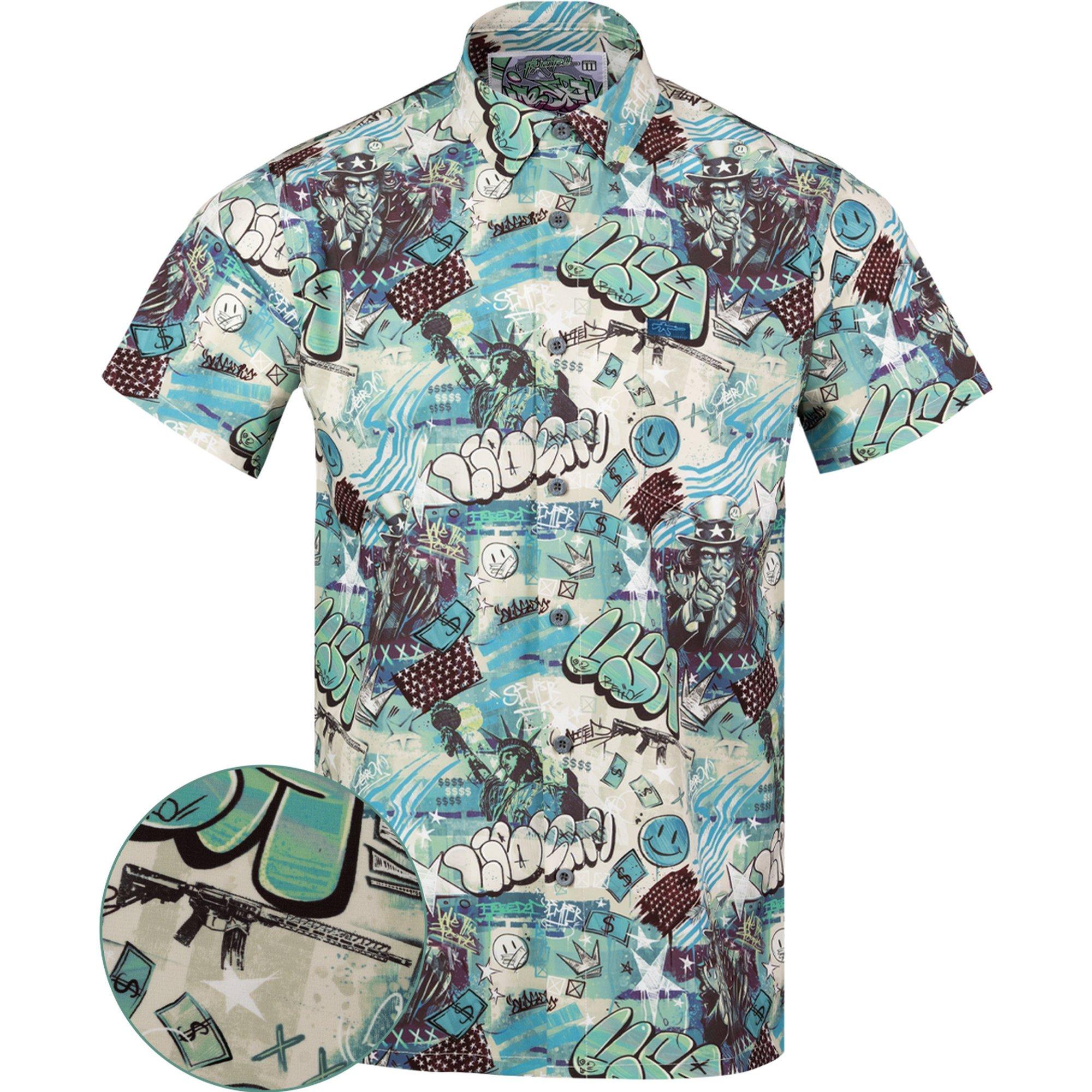 Men's Retro Rifle Liberty Drip Tactical Button Up Shirt | SCHEELS.com