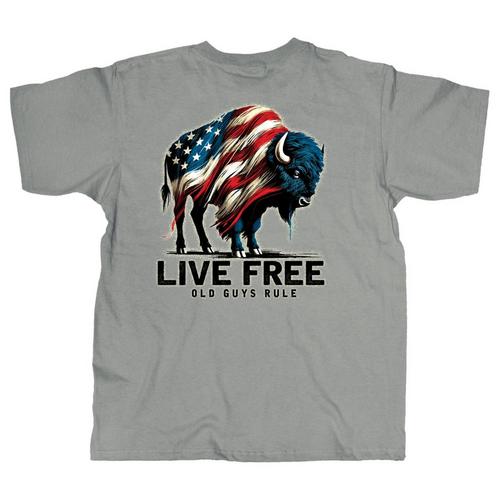 Men's Old Guys Rule Live Free T-Shirt - Primary Image